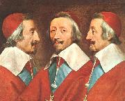 Philippe de Champaigne Triple Portrait of Richelieu china oil painting reproduction